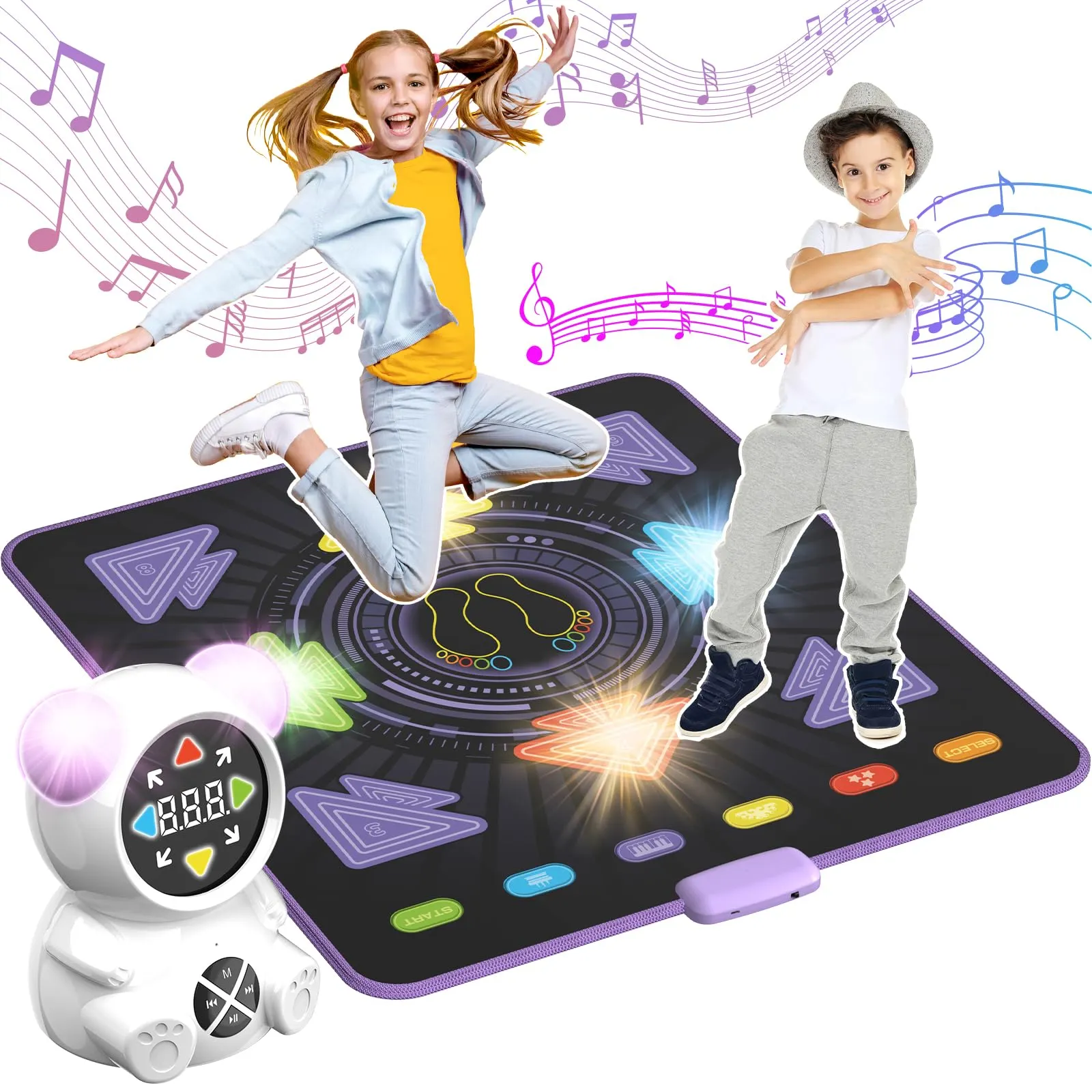 Tapis De Danse Interactif Tapis De Danse Musical Pour Enfants De 3 à 14