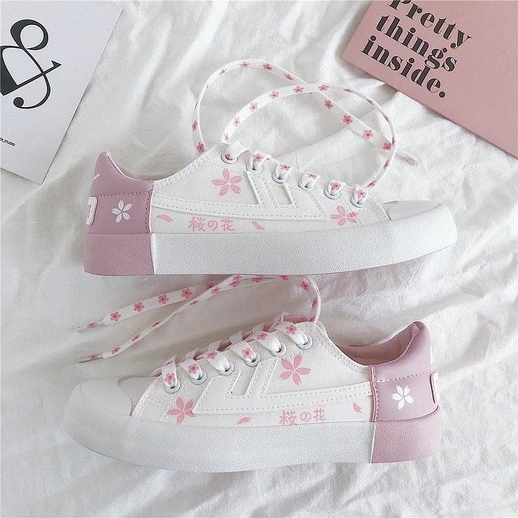 Lolita Cherry Blossom Canvas Shoes SP14992