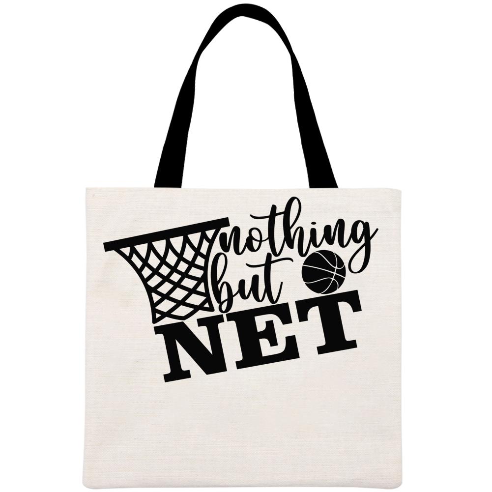 Nothing but net basketball Printed Linen Bag-Guru-buzz