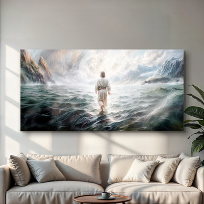 Walking on Water Canvas Wall Art