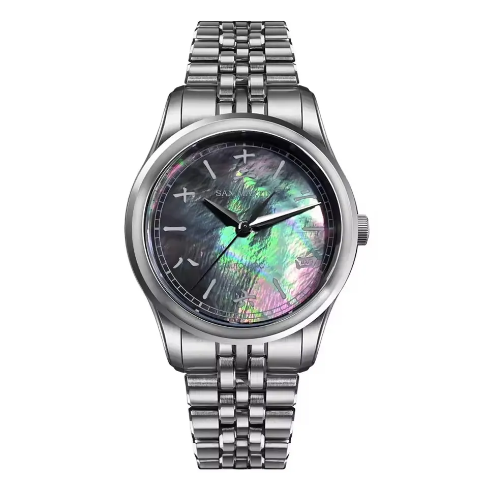San Martin New 39mm Gada Watch MOP Dial Original Design Miyota 90S5 SN0144 San Martin Watch san martin watchSan Martin Watch