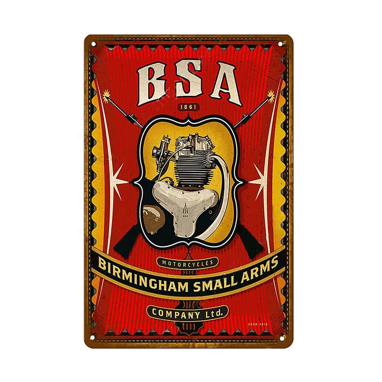 BSA Motorcycle - Vintage Tin Signs/Wooden Signs - 20*30cm/30*40cm