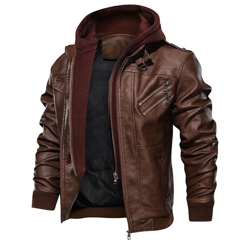 rogoman men's outdoor hoodie down jacket thermal warm windproof