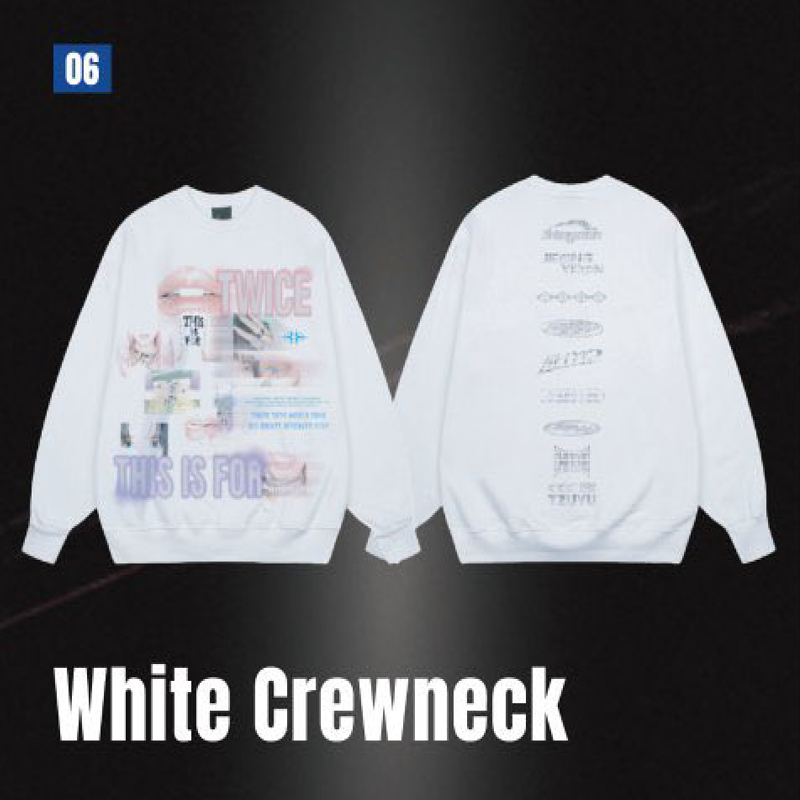 TWICE WHITE CREWNECK Lサイズ 3dd5191d9f7672aa3ee9ea7a5b909b