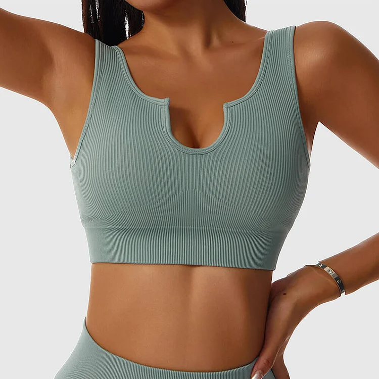 Top Fitness Elegance Seamless Ribbed
