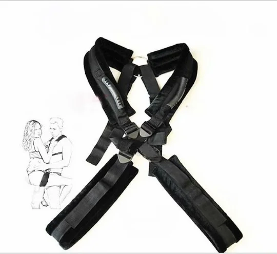 Double Shoulder Back Swing Strap Husband And Wife Sex Aids - Rose Toy