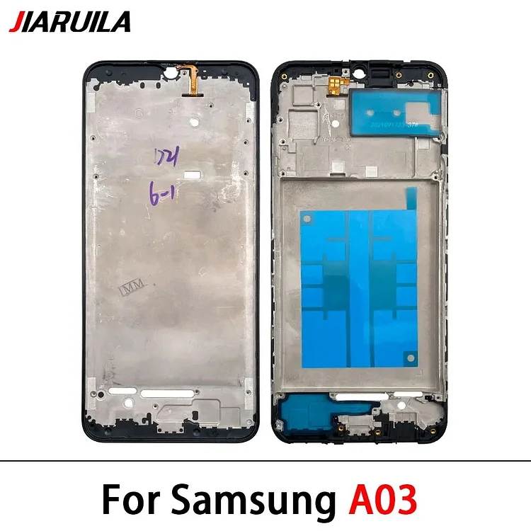 Front Housing LCD Display Frame For Samsung A02s A03s A03 Core A04 A04s A04E Housing Middle Frame Bezel Plate Cover