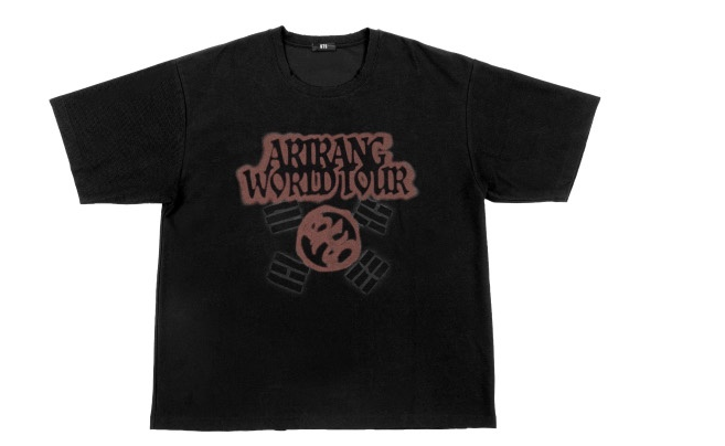 BTS ARIRANG Tour Taegeuk Emblem T-Shirt Black | Official Merch