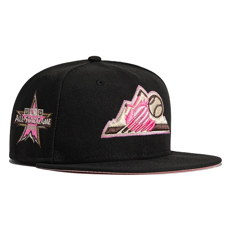 New Era 59Fifty Cookies and Cream Colorado Rockies 2021 All Star Game Patch Hat - Black QueenFunky