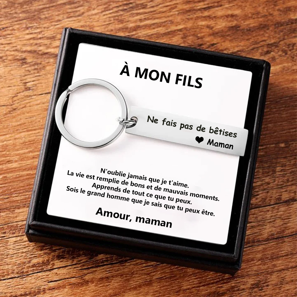 QTQTLP Cadeaux Noel Fils Porte Clés Homme Cadeau | FindTheDeal