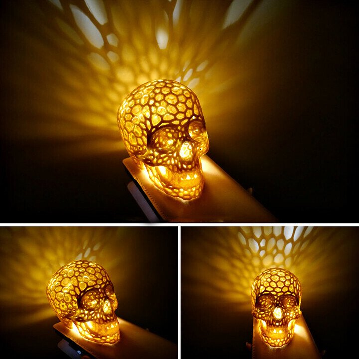 Most unique color changing LED skull lamp for Halloween