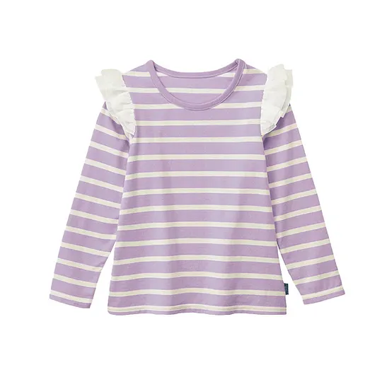 【18M-10Y】Girls' Simple Fashion Long Sleeve T-Shirt