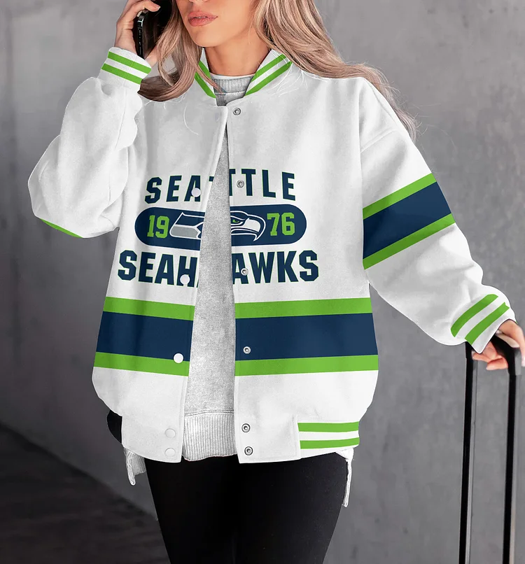 Seattle Seahawks Women Limited Edition   Full-Snap  Casual Jacket