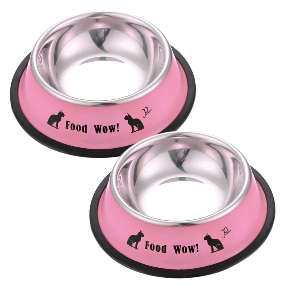 Fashion Stainless Steel Anti-skid Dog Cat Food Water Bowl Pet Feeding Tool, Pink, 501 Original
Fashion Stainless Steel Anti-skid Dog Cat Food Water Bowl Pet Feeding Tool, Pink, 501 Original