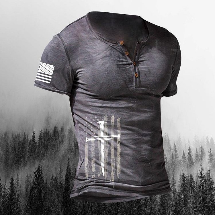 【Buy 1 Get 1 Free】Mens Outdoor Comfortable Liberalism Creative Print Long Sleeve