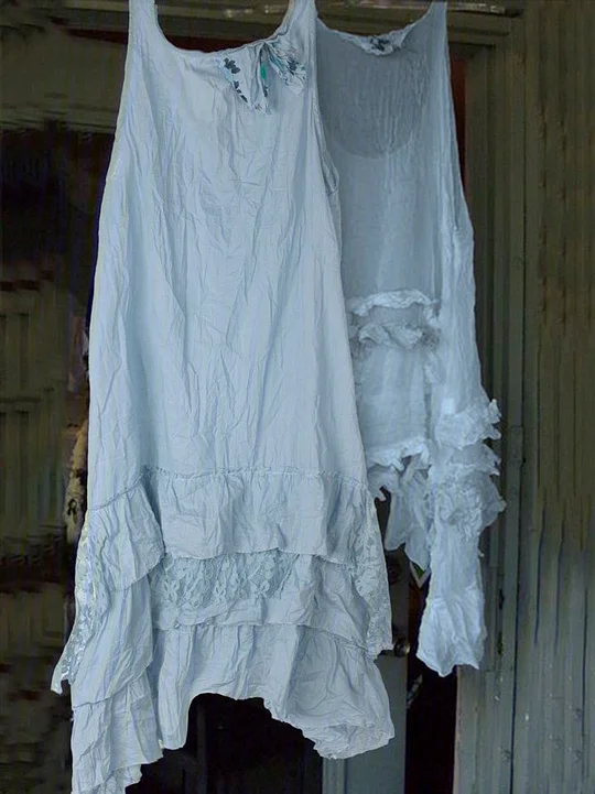 Casual Sleeveless Round Neck Plus Size Dress