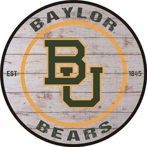 Baylor Bears - Round Shape Tin Signs/Wooden Signs - 30*30CM