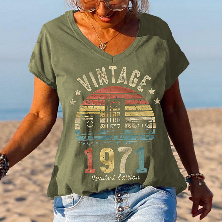 Vintage 1971 Limited Edition Printed Graphic Tees socialshop