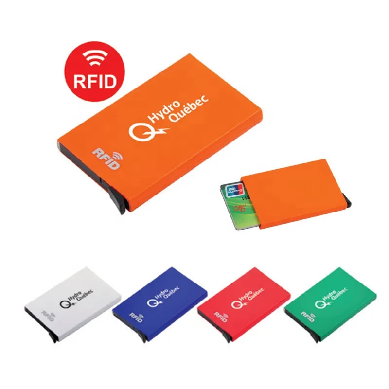 Hot Selling Cheap Factory pocket Rfid Wallet Pop Up credit Card Holder customized logo