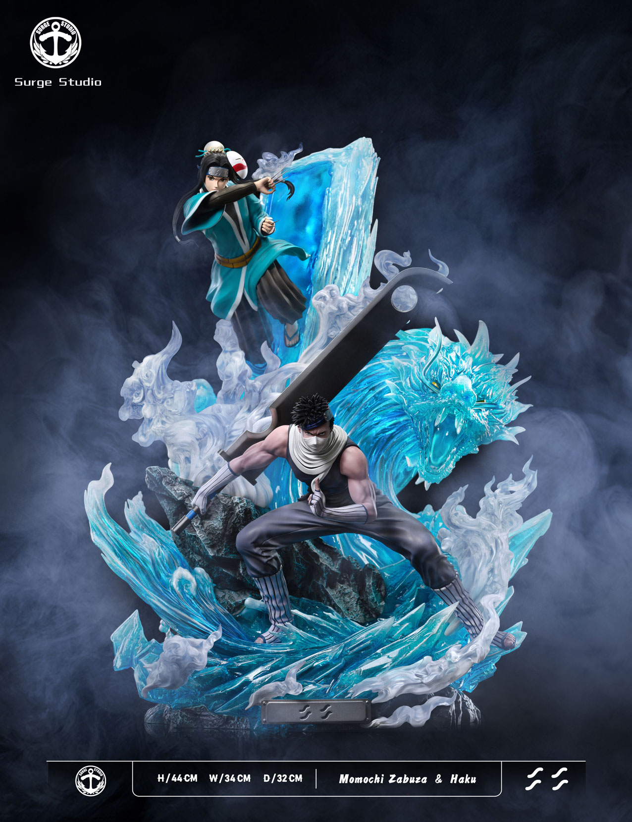 1/7 Scale Zabuza Momochi & Haku - Naruto Resin Statue - SURGE
