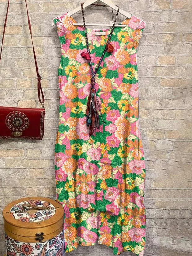 Bestdealfriday Sleeveless Floral Dresses
