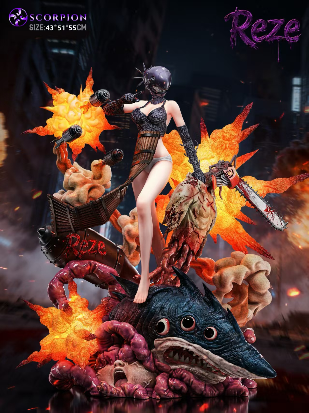 Scorpion Studio - Chainsawman Reze 1/4 Statue(GK)