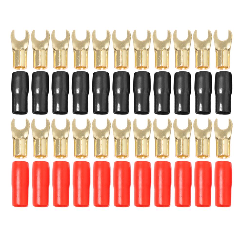 20pcs 8GA Gauge Wire Cable Fork Terminals Brass Connectors Red+Black Boots, 501 Original
20pcs 8GA Gauge Wire Cable Fork Terminals Brass Connectors Red+Black Boots, 501 Original