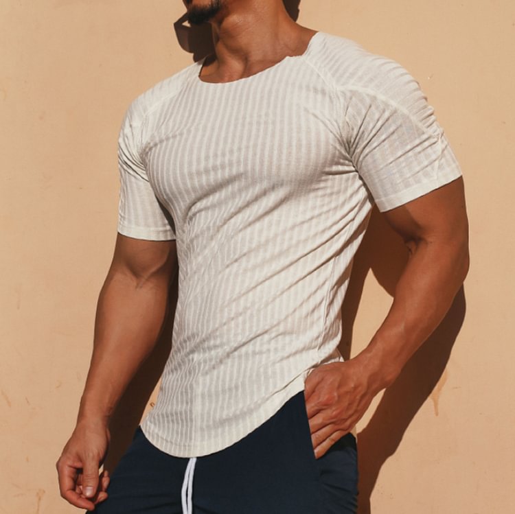 Men's Spring & Summer Raglan Sleeve Slim Fit T-Shirt