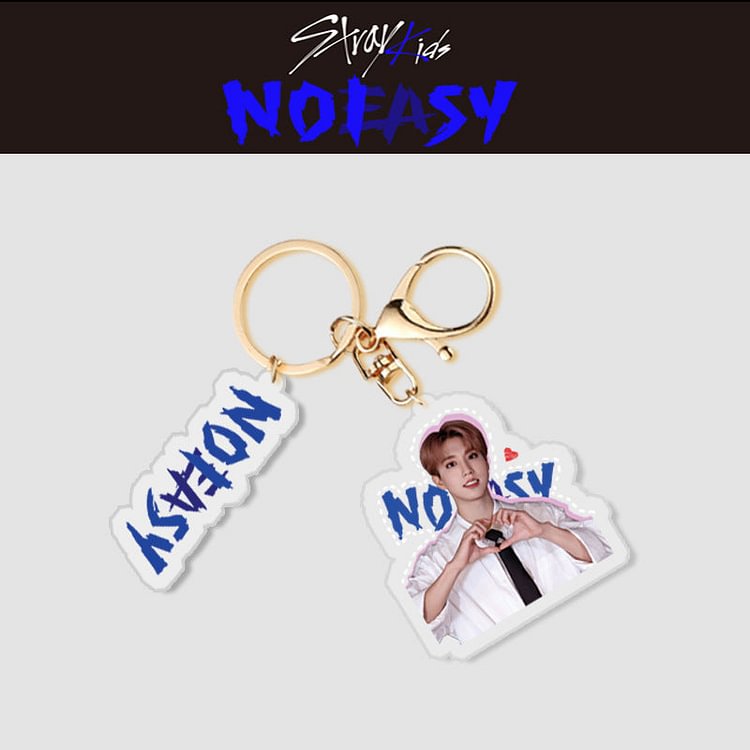 Stray Kids No Easy portrait keychain