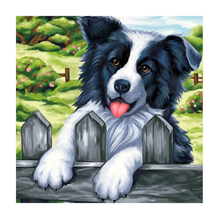 Dog Full Drill Diamond Painting 25X25CM(Canvas) gbfke