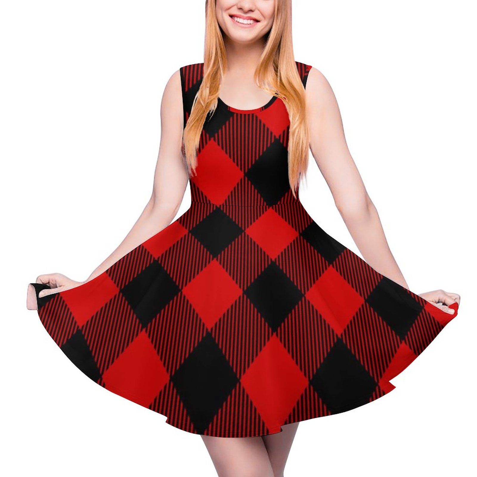 check skater dress Rosie Assoulin
