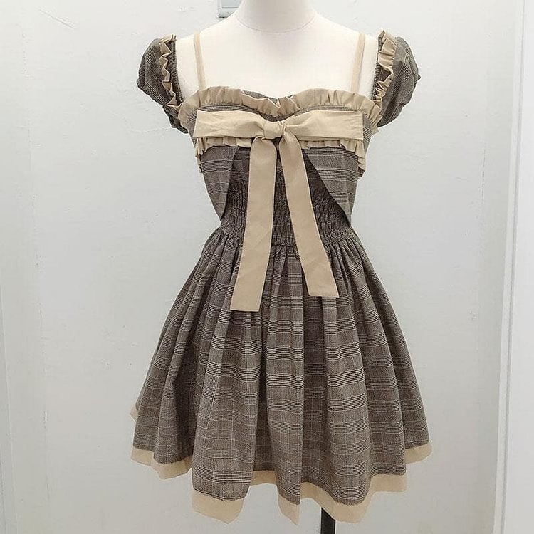Sweet Cute Lolita Bow Flounce Dress SS1192