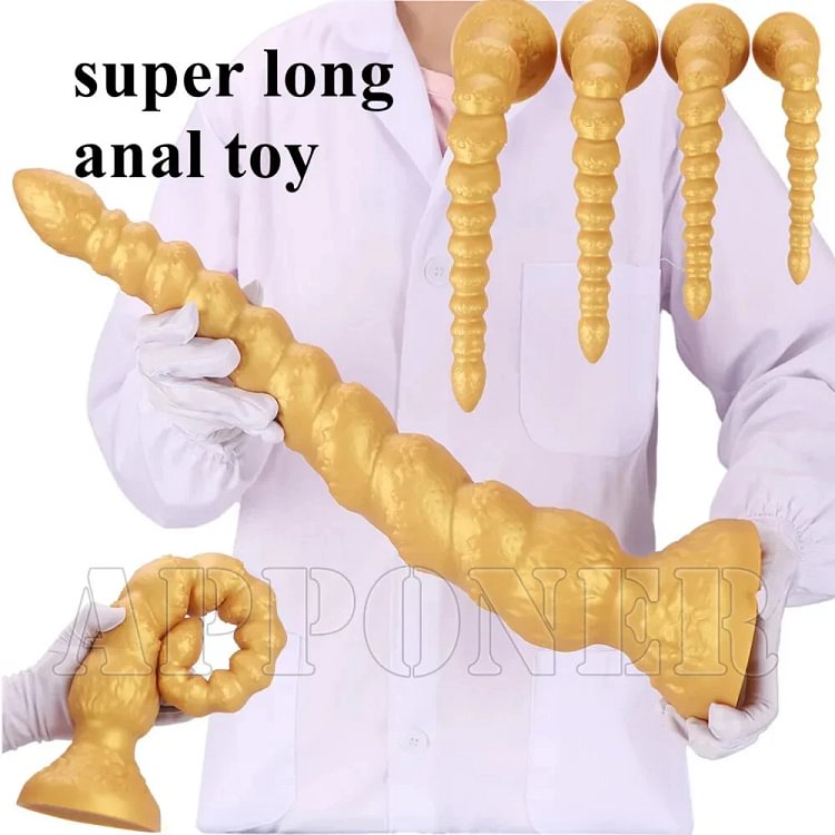 pornhint Pornhint S/M/L/XL Super Long Anal Beads Balls Anus Dilator silicone Butt Plug Erotic Toys Toy