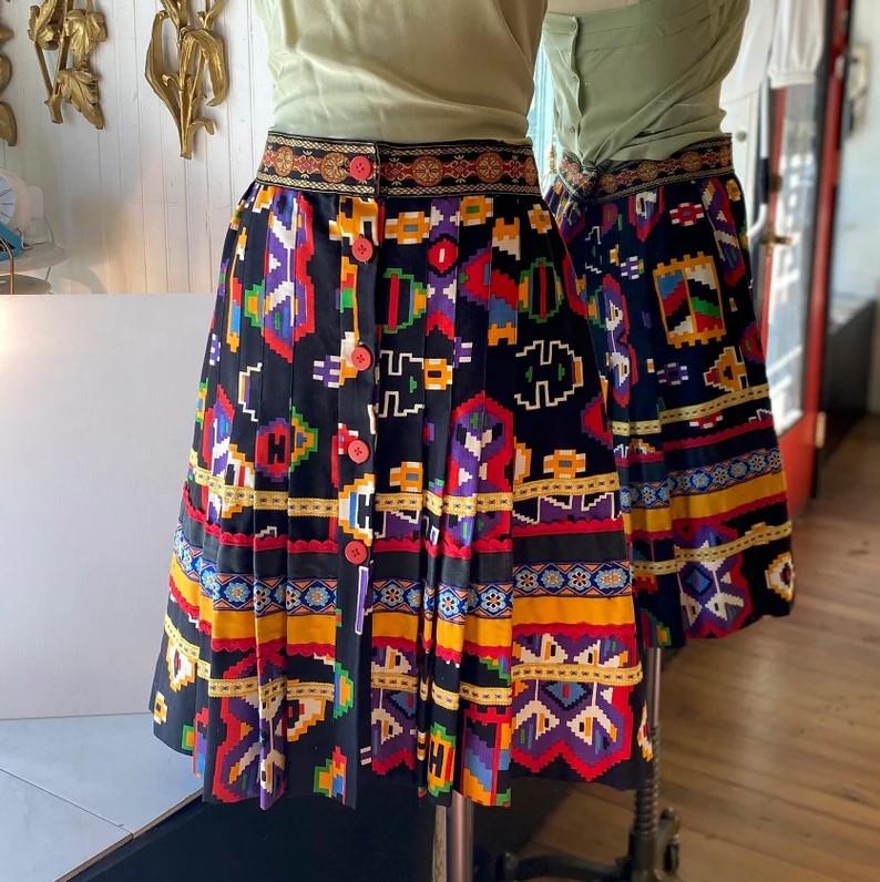 ~A Bright New Years Collection~ Modern Contemporary Ribbon Skirt with FUNCTIONING Pockets