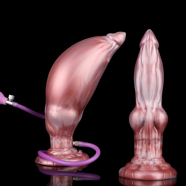 pornhint Pornhint Inflatable Dildo Huge Knot Anal Plug Dual Layer Penis Anus Dilator Masturbator Toy