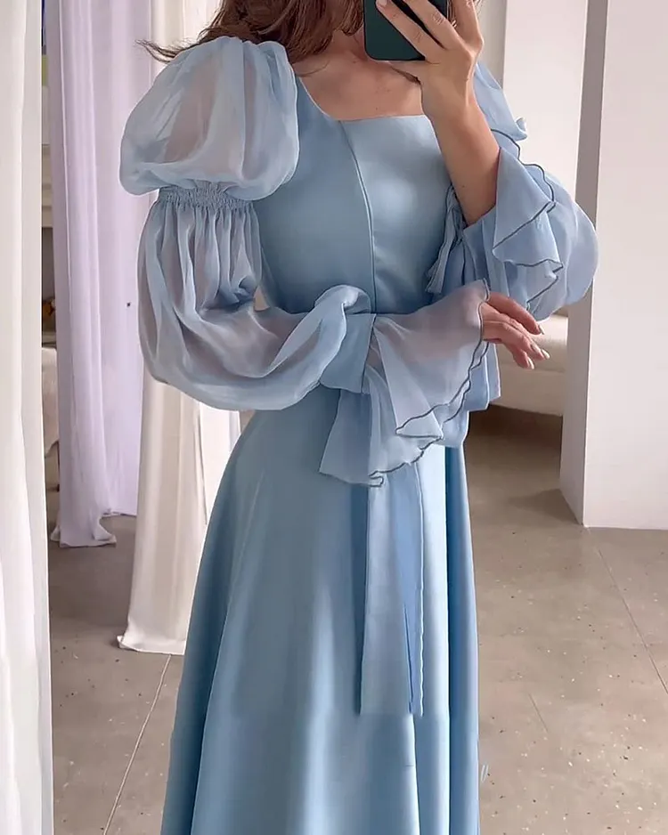 French fantasy forest dress