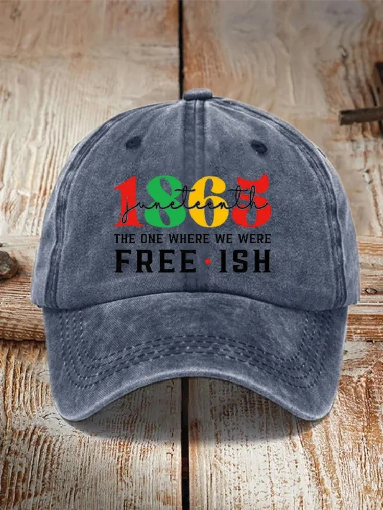 Women's 1865 The One Where We Were Freeish Print Baseball Cap