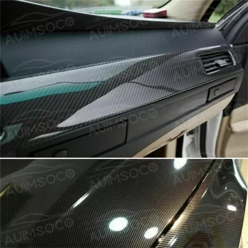 Dronehint Parts Accessories Black Glossy Vinyl Film Car Interior Wrap Stickers Bubble US (For: Audi Sport) Parts