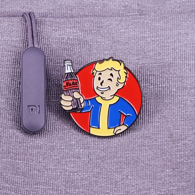 Fallout Shelter Fallout Enamel Pin Set Nuka Bottle Cap Radioactive