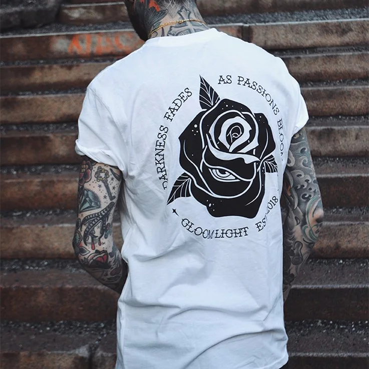 Darkness Fades AS Passion Bloom short sleeve t-shirt -  