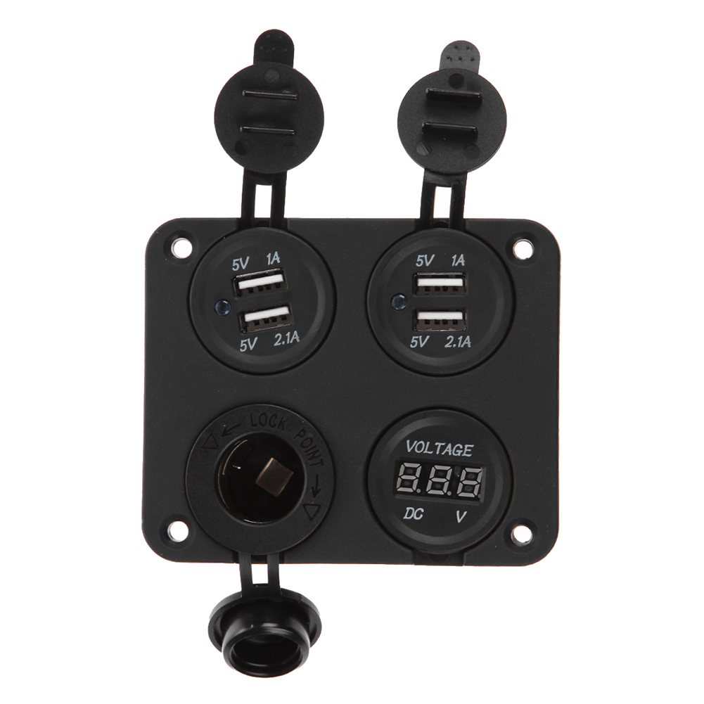 4 USB Car Charger Cigarette Lighter Socket 12V Power Outlet Voltmeter Panel, 501 Original
4 USB Car Charger Cigarette Lighter Socket 12V Power Outlet Voltmeter Panel, 501 Original