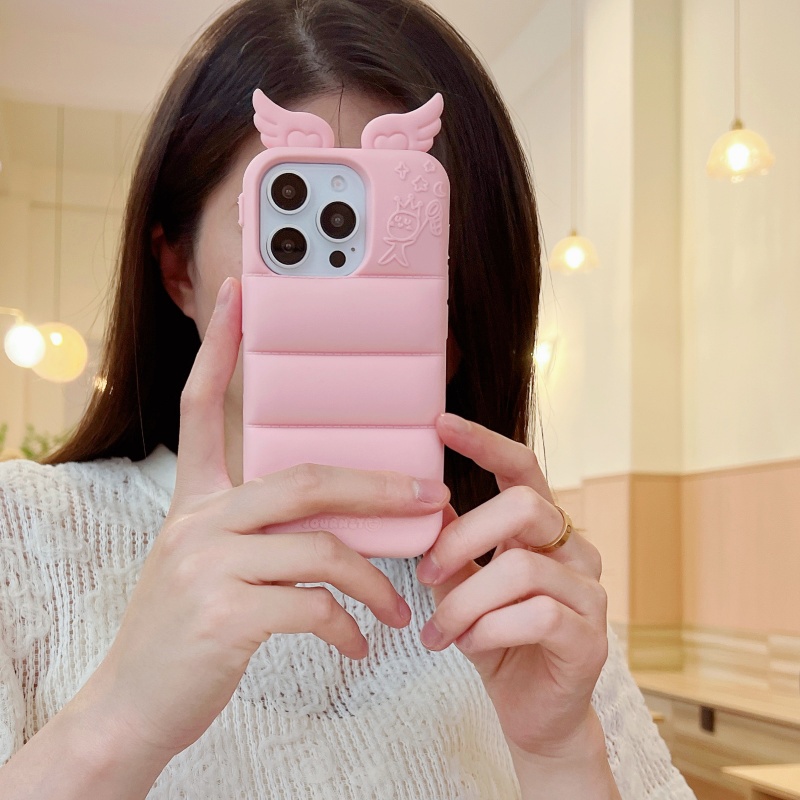 エンジェルウィング・パフィーケースiPhone16ProMax 携帯ケース 新型