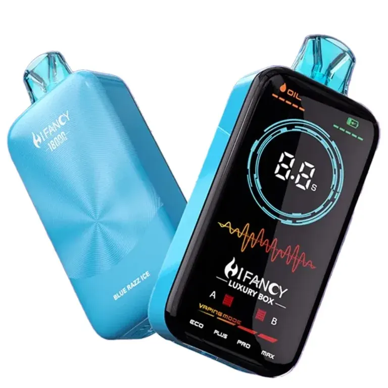 luxury disposable vape Hifancy Box 18000 Puffs High Potency Ohm Level:1.8 ohm The Best Vapes in