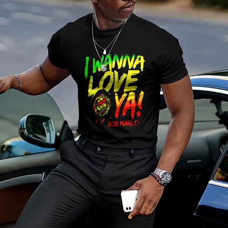 BrosWear Reggae I Wanna Love Short Sleeve T Shirt