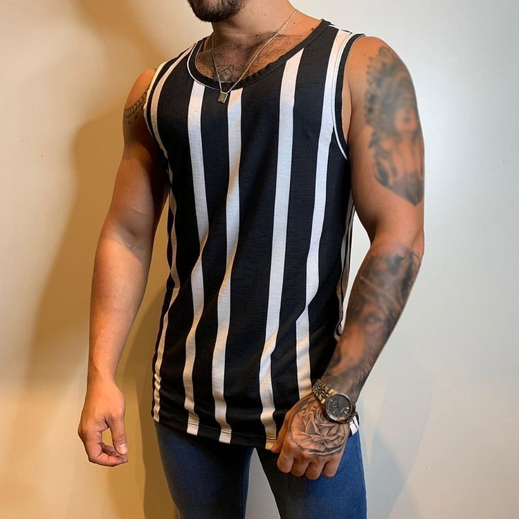 Casual Striped Vest