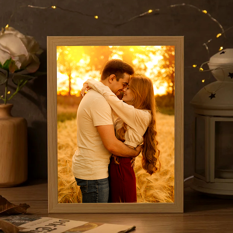 Personalized Photo Frame Night Light Changeable Color Lamp Personalized Gifts Home Decor