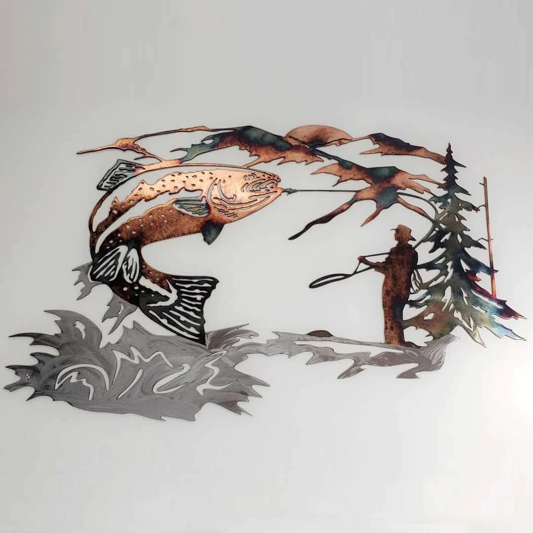 Hunting & Trout Fishing Wall Decoration