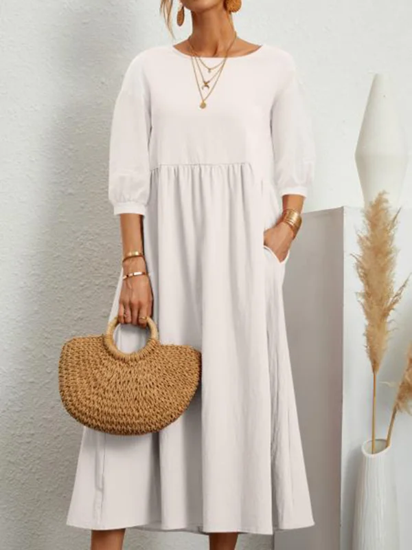 White Pocket Dresses: Essential Style & Comfort for Mature Women