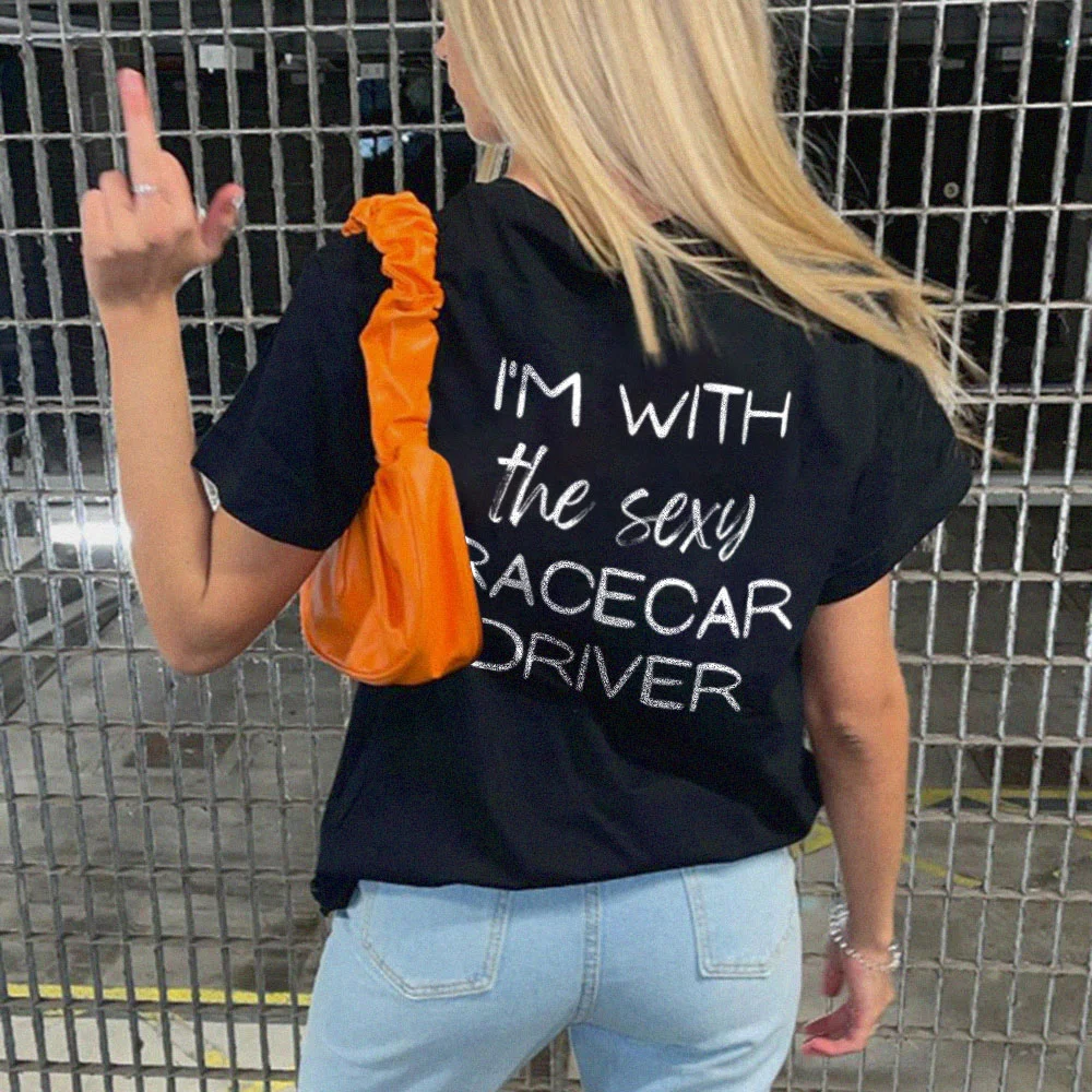 I‘m With The Sexy Racecar Driver T-shirts - Devcarry