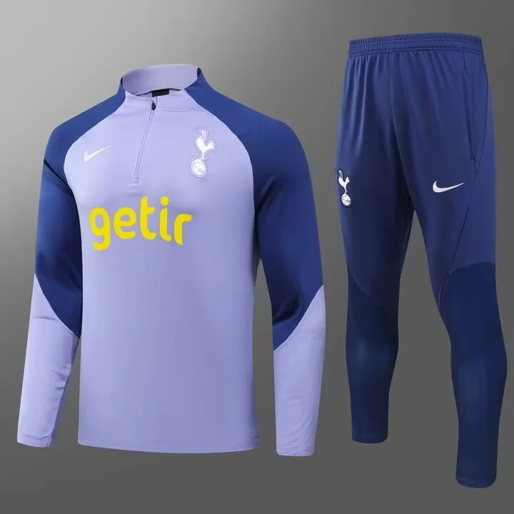 2023/2024 Tottenham Hotspur Half Pull Training Wear Purple Suit